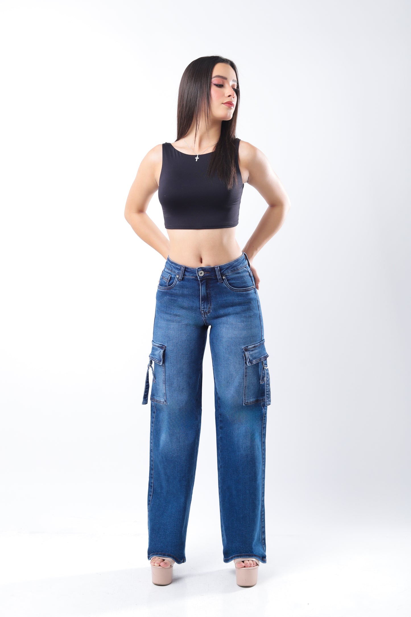Pantalón Wide Leg Cargo Modelo 3950 Kyrath